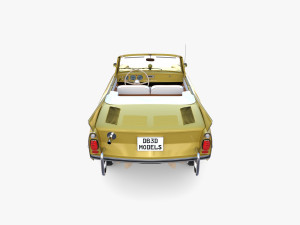 generic 60s amphibious car 3D Модель