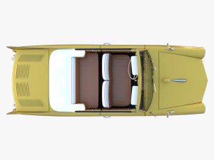 generic 60s amphibious car 3D Model