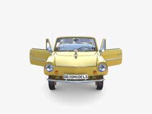 generic 60s amphibious car 3D Model