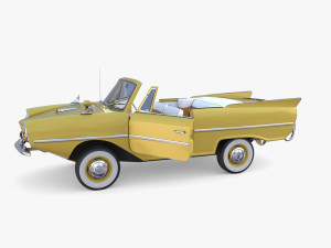generic 60s amphibious car 3D Модель