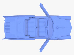 generic 60s amphibious car 3D Model