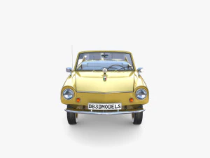 generic 60s amphibious car 3D Model