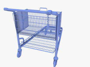 shopping cart weathered v2 3Dモデル