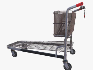 carrello della spesa stack esposto alle intemperie v2 Modello 3D