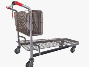 carrello della spesa stack esposto alle intemperie v2 Modello 3D