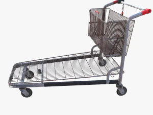 carrello della spesa stack esposto alle intemperie v2 Modello 3D