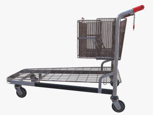 carrello della spesa stack esposto alle intemperie v2 Modello 3D