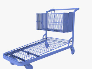 shopping cart weathered stack v2 3D Model