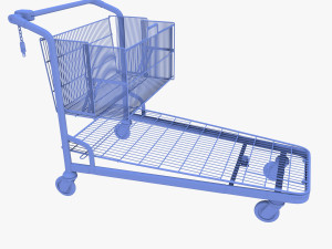 shopping cart weathered stack v2 3D Model