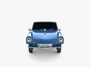 amphicar 770 blue top up Modelo 3D