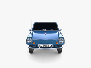 amphicar 770 blue top up 3D Model