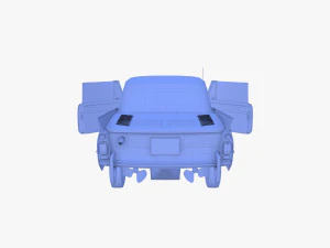 amphicar 770 blue w interior top up 3D Model