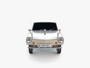 amphicar 770 cream top up 3Dモデル