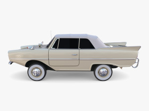 amphicar 770 cream top up 3Dモデル