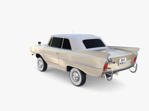 amphicar 770 cream top up 3Dモデル