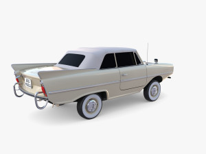 amphicar 770 cream top up 3Dモデル