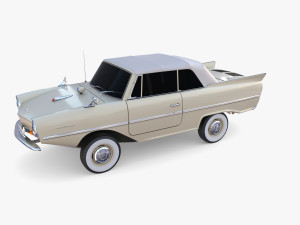 amphicar 770 cream top up 3Dモデル