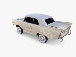 amphicar 770 cream top up 3Dモデル
