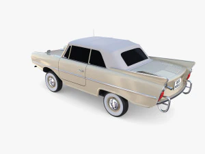 amphicar 770 cream top up 3D Model