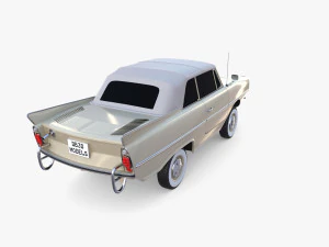 amphicar 770 cream top up 3D Model