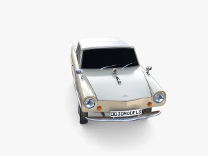 amphicar 770 cream top up 3D Model