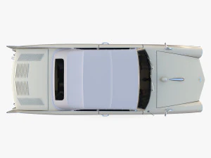 amphicar 770 cream top up 3D Model