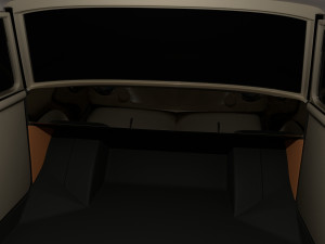 amphicar 770 cream top up 3Dモデル