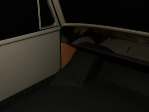 amphicar 770 cream top up 3D Model