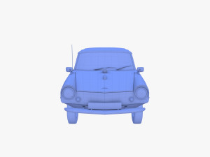 amphicar 770 cream top up 3Dモデル