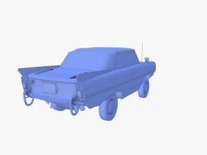 amphicar 770 cream top up 3D Model