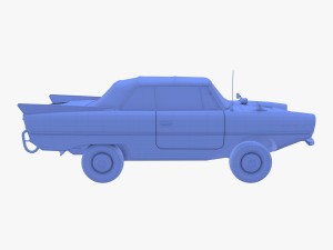 amphicar 770 cream top up 3Dモデル