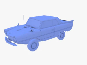 amphicar 770 cream top up 3D Model