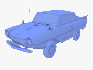 amphicar 770 cream top up 3D Model