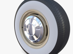 generic 60s car wheel 3D 模型