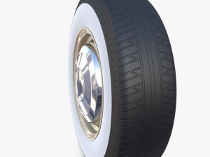 generic 60s car wheel 3D 模型