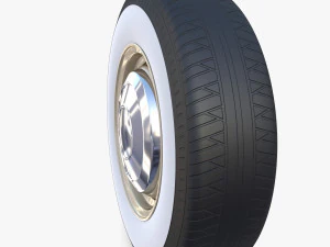 Volante generico per auto degli anni '60 Modello 3D