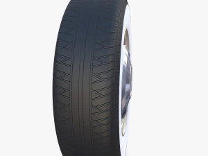 Volante generico per auto degli anni '60 Modello 3D