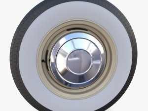 generic 60s car wheel 3D 模型