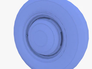 Volante generico per auto degli anni '60 Modello 3D