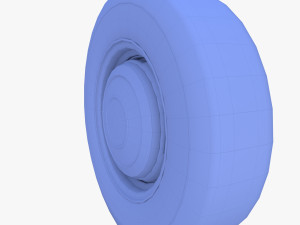 generic 60s car wheel 3D 模型