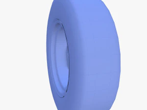 Volante generico per auto degli anni '60 Modello 3D