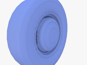 generic 60s car wheel 3D 模型