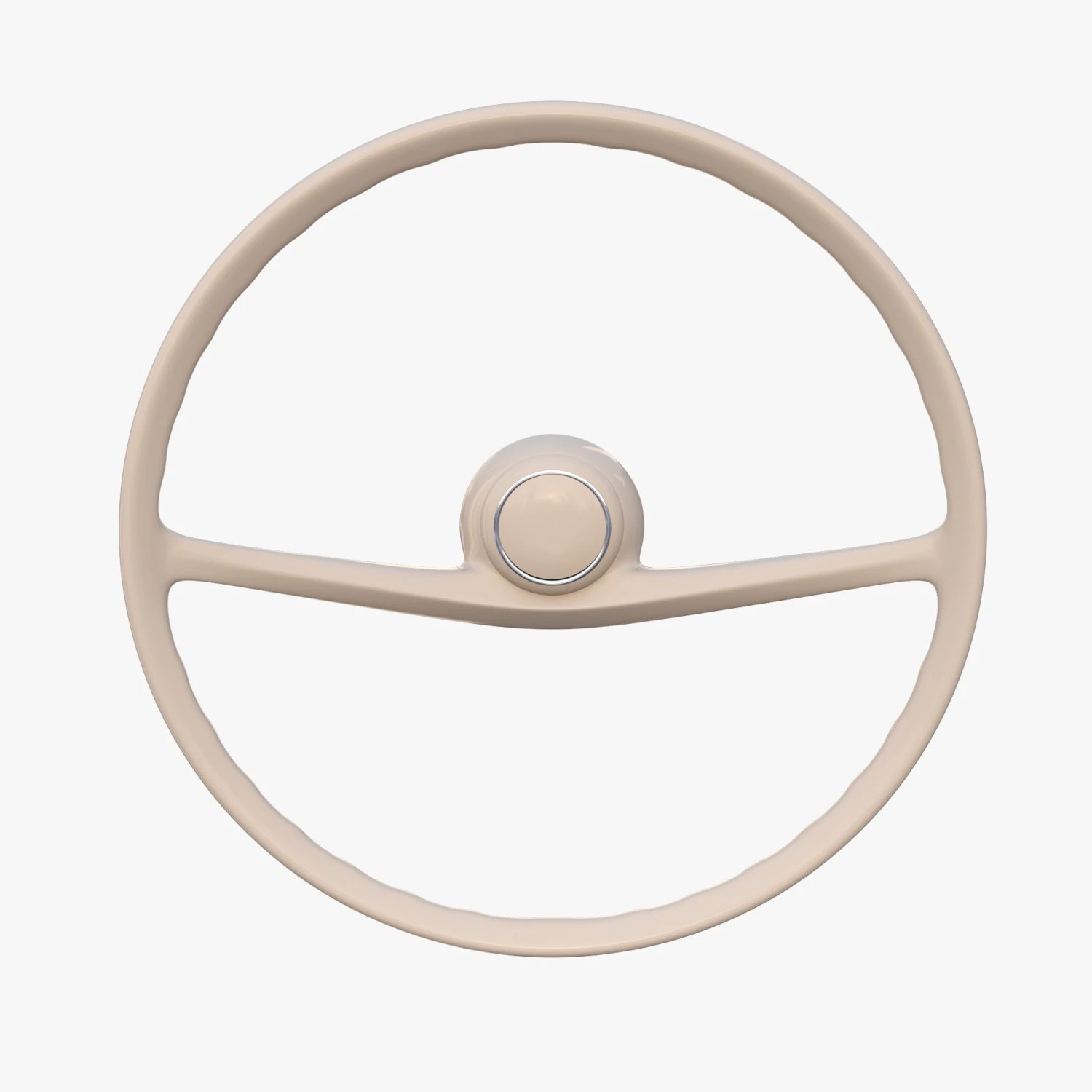 generic 60s car steering wheel 3D Model .c4d .max .obj .3ds .fbx .stl .blend 