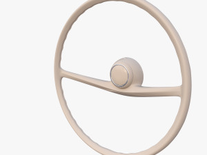 generic 60s car steering wheel 3Dモデル