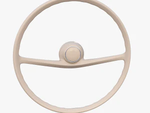 generic 60s car steering wheel 3D Model