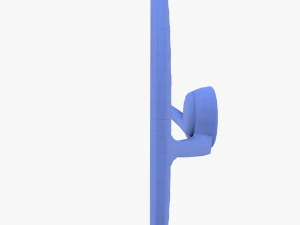 generic 60s car steering wheel 3D Model