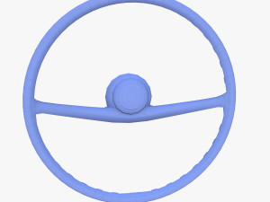 generic 60s car steering wheel 3Dモデル