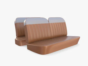 generic 60s car seats 3D Model