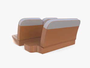 generic 60s car seats 3D Model