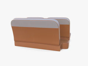 generic 60s car seats 3D Model